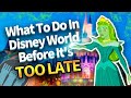 What To Do In Disney World Before It's TOO LATE