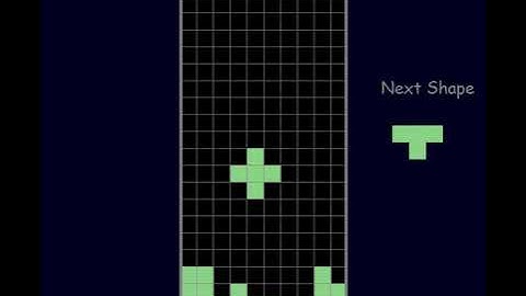 Tetris made with pygame