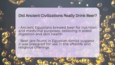 Did Ancient Civilizations Really Drink Beer? - The Pint Guy
