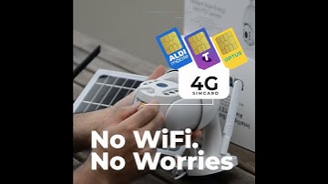 4G Solar Camera WHITE AND BLACK PTZ Model