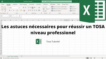 Les petites astuces à connaître pour réussir son TOSA avec Excel 2020 - Excel - TOSA 2016