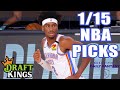 DRAFTKINGS & YAHOO NBA PICKS | FRIDAY 1/15/21 | NBA DFS PICKS