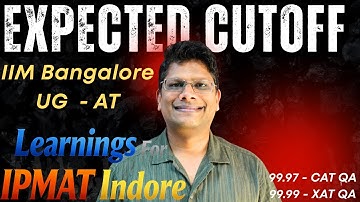 IIM B UG AT Expected Cutoff and Learnings for IPMAT Indore 2026