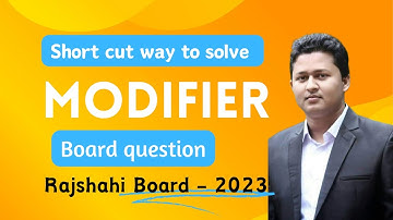 HSC || Modifier Board Question || Rajshahi Board  2023 || Mamun English Academia