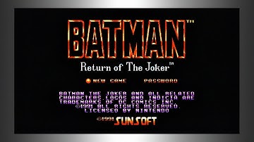 Batman: Return of the Joker (((NES))) Walkthrough