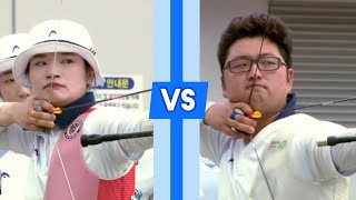 Intense!! Archery Men's team vs Women's team | Archery Highlight