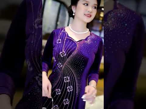 Video Thời Trang Trung Niên Đầm nhung đi tiệc sang trọng... - youtube