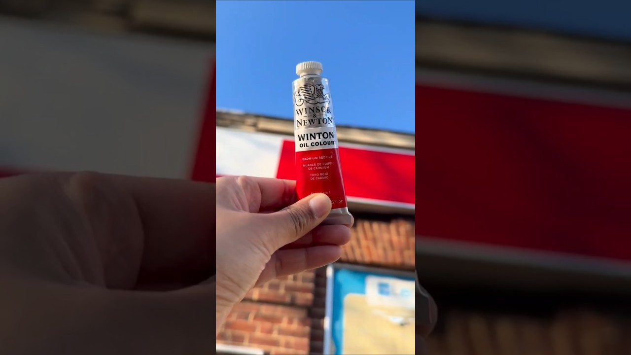 Seeing the world through Cadmium Red 🍓 What does this colour remind you of? ❤️| Winsor & Newton