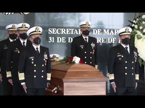 Rinden 'Honores Funebres' al Almirante Mariano Francisco Saynez Mendoza: SEMAR