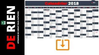 Calendrier Automatisé | Tutoriel Excel  De Rien