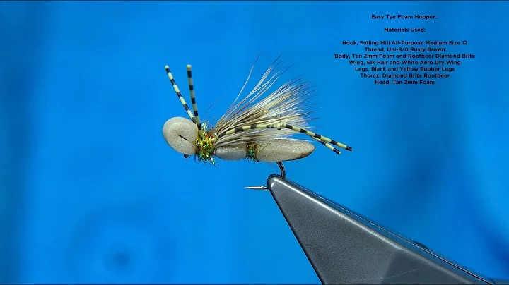 Tying an Easy Tye Foam Hopper/Cricket with Davie M...