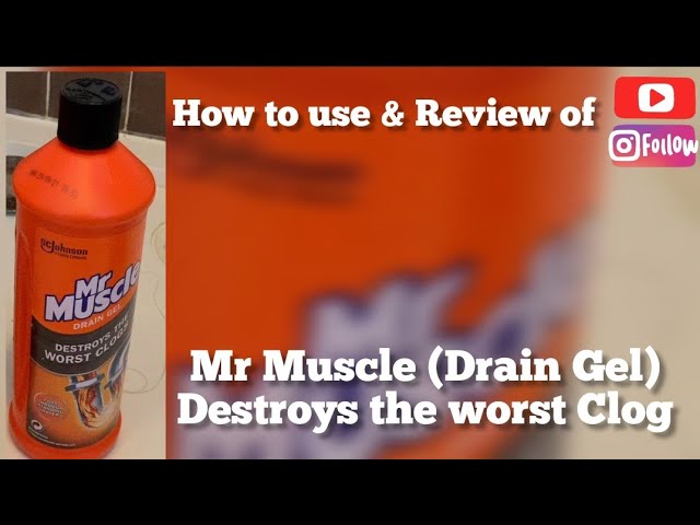 Mr Muscle Drain gel review, Drain Gel, Unclogger, Unclog bathtub drain