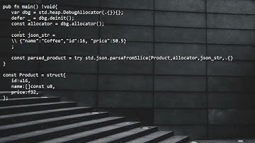 Json Deserialization Example in Zig 0.15