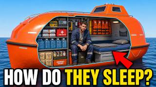 What’s Inside a Cargo Ship’s Lifeboat — And How Sailors Would Live Inside It