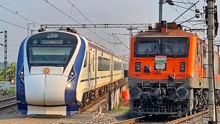 Vande Bharat,Rajdhani,Duronto,RDSO & many More || Dangerous 130 Kmph Action In Eastern Railway..
