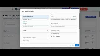 How to Add & Manage Secure Accounts in OruClick Engage