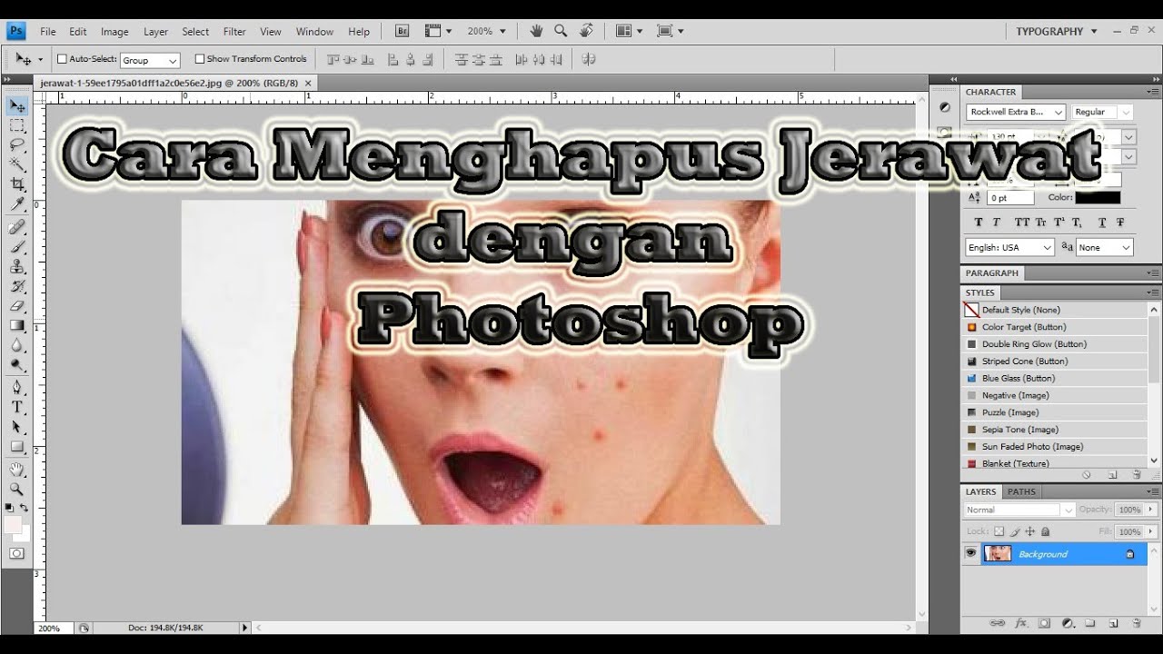 Cara Menghapus Jerawat Menggunakan Photoshop YouTube