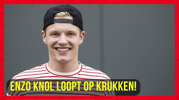 Enzo Knol treft dubbele pech: gebroken voet én oogletsel