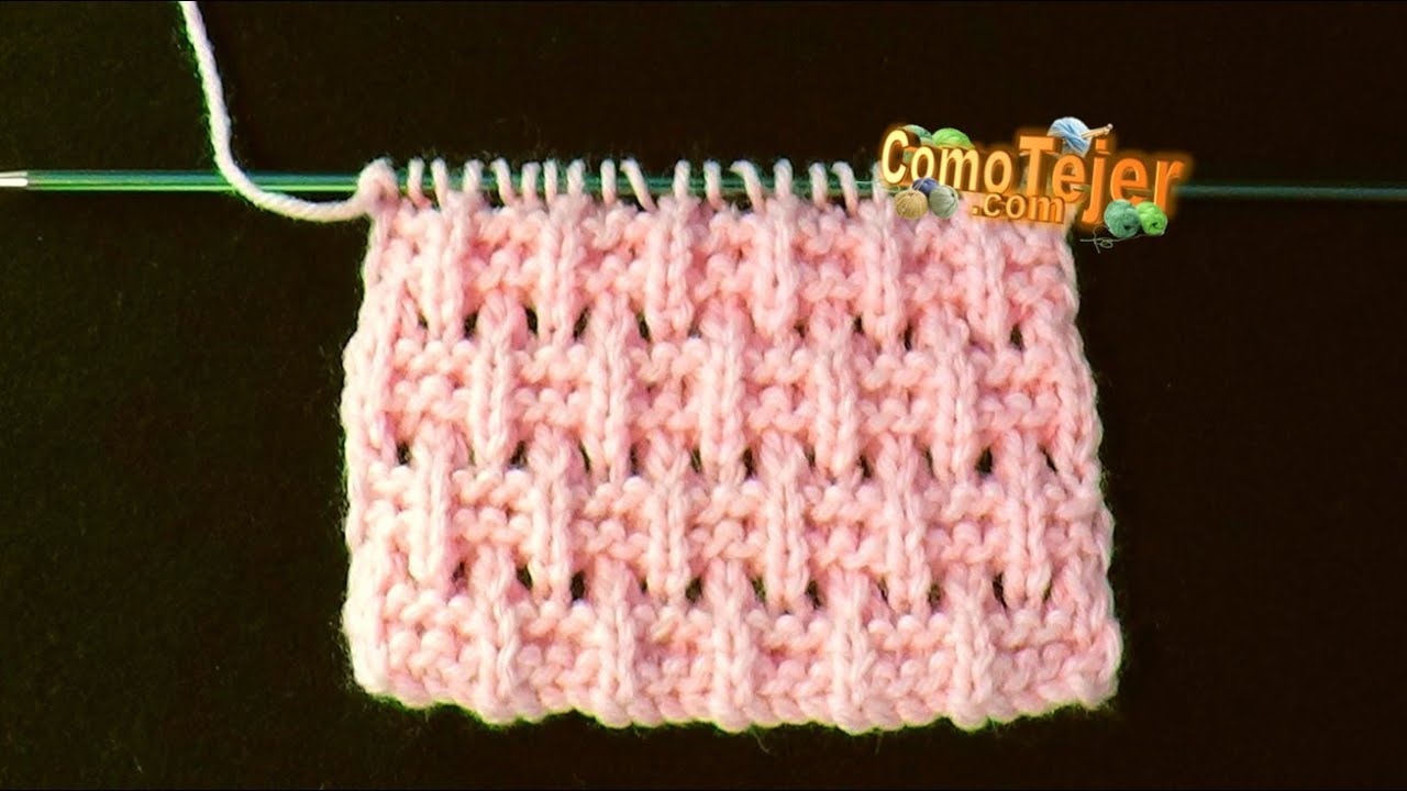 Cómo Tejer La Mejor y Mas Bonita Puntada. Free Knit Patterns 2 agujas, tricot, palitos (1085)