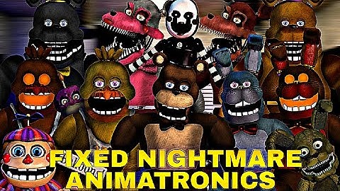[FNAF] speed edit - fixed nightmare animatronics