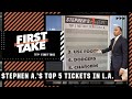 Stephen's A-List of the Top 5️⃣ hottest tickets in Los Angeles 🔥🎟️ | First Take