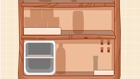Mind Maze level 49 arrange the items on the shelves