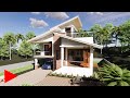 TWO STOREY HOUSE DESIGN WITH ROOF DECK  ( VACATION HOUSE )