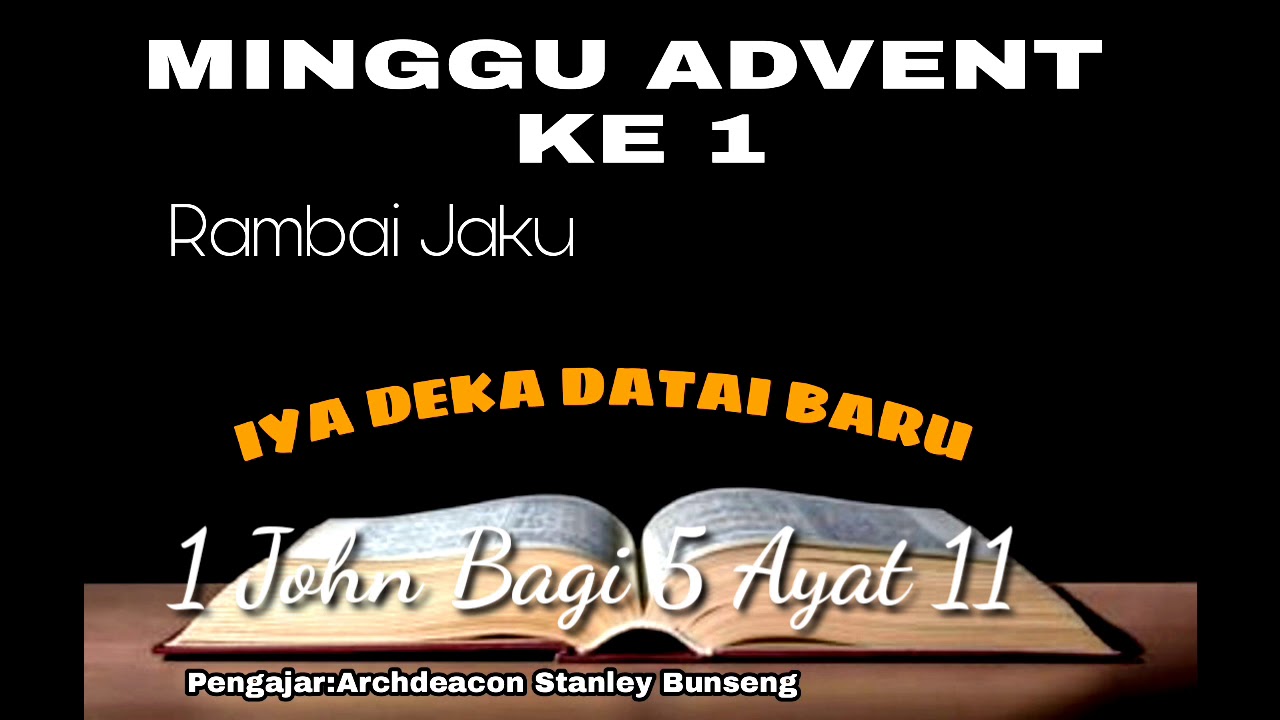 MINGGU ADVENT KE 1