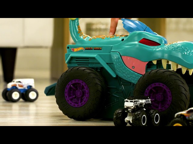 Hot Wheels Cars & Vehicles, Monster Trucks MEGA-Wrex Vehicle - Kids