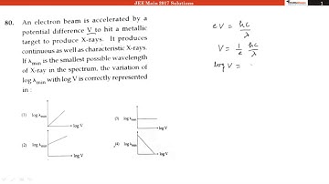 JEE Main 2017 Video Solution - Physics Ques No. 80 [Code C]