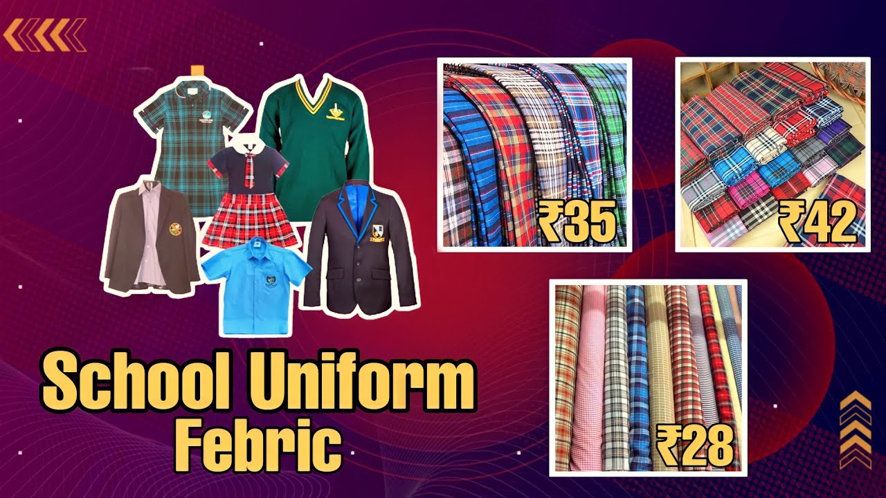 School Uniform Febric|Pant Shirt Fabric Wholesale Market Surat