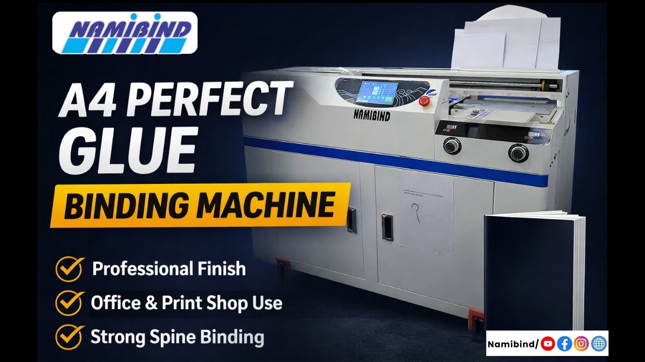 Perfect Glue Binding Machine | Automatic A4 Glue Binding Machine | For Price & Demo 09555086767