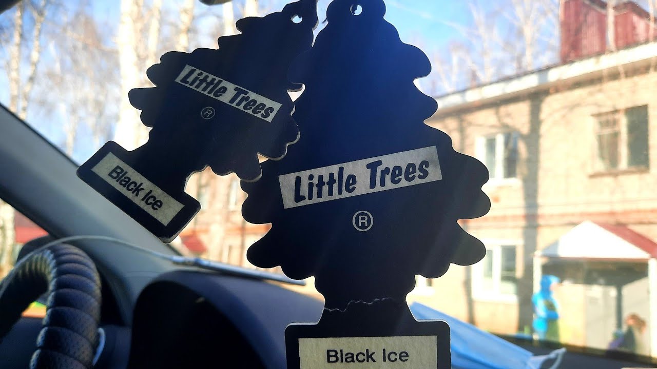 Little Trees Black Ice Чёрный Лёд. Мини обзор. BIG ЁЛОЧКА ароматизатор в авто YouTube