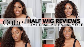 5 OUTRE SYNTHETIC FALL HALF WIGS ALL UNDER $20| LUMI, NICOLETTE, KEMI, MISHA, SUSANNAH| LIA LAVON
