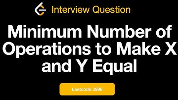 Leetcode 2998: Minimum Number of Operations to Make X and Y Equal | Biweekly Contest
