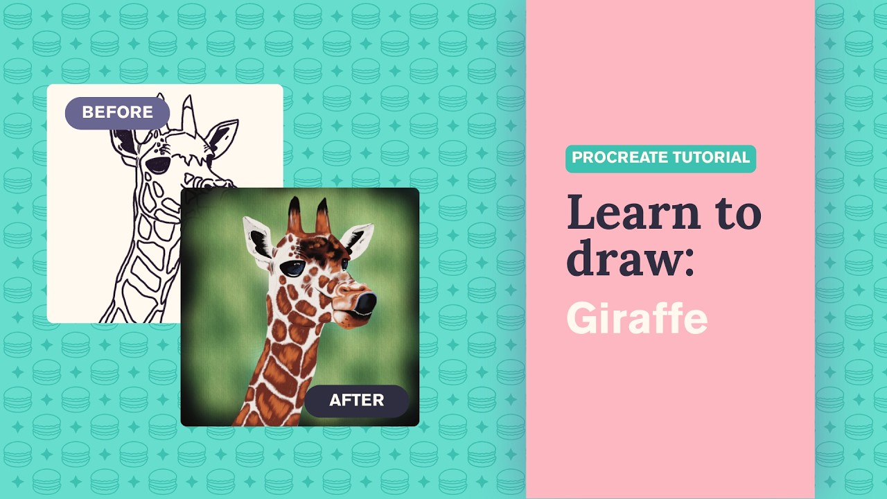 Procreate Tutorial for Beginners: Giraffe Digital Drawing Step by Step