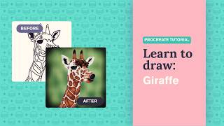 Procreate Tutorial for Beginners: Giraffe Digital Drawing Step by Step