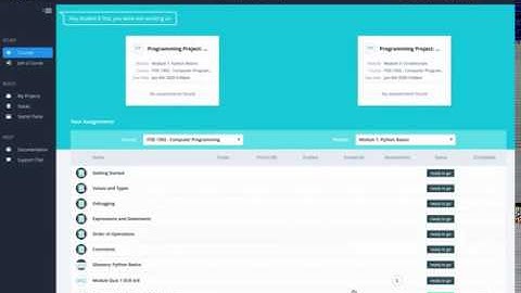 Codio IDE walkthrough