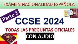 CCSE 2024 PREGUNTAS OFICIALES EXAMEN NACIONALIDAD PARTE 1 screenshot 1