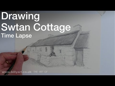 Drawing Swtan Cottage On Anglesey Youtube