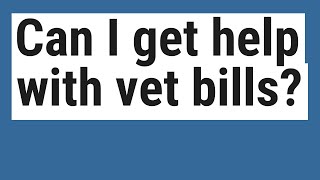 Can I get help with vet bills?