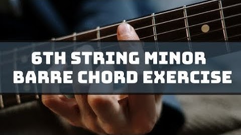 6th String Minor Barre Chord Exercise | GuitArmy | Guitar Lesson