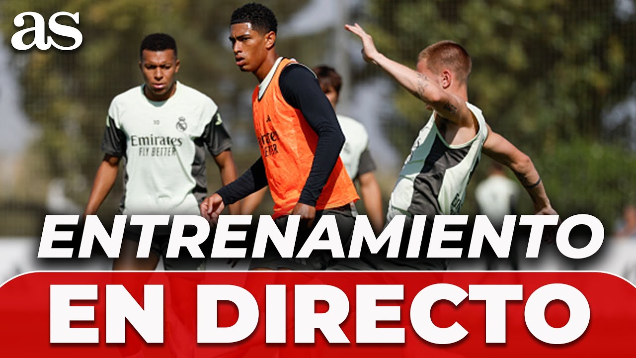 EN DIRECTO, ENTRENAMIENTO del REAL MADRID antes de viajar a VALENCIA ...