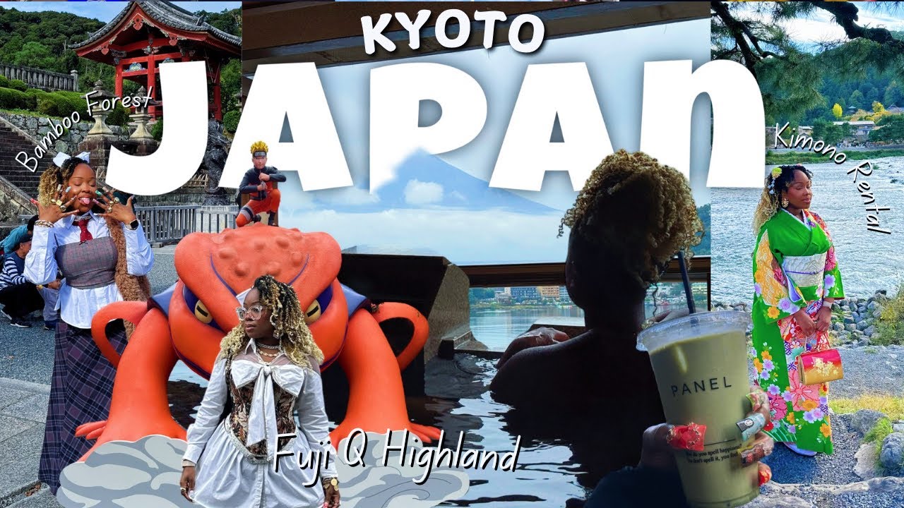 5 DAYS IN KYOTO ! |JAPAN VLOG | Mt. Fuji, kirby Cafe, aquarium, Fuji Q, kimono Rental, bamboo forest