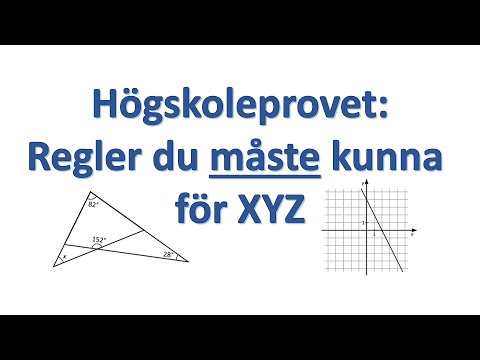 Video: Vad är vanligtvis på ett högskoleprov i matematik?