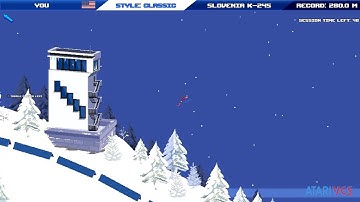 Ultimate Ski Jumping - The new Atari VCS - Mockduck Plays Games