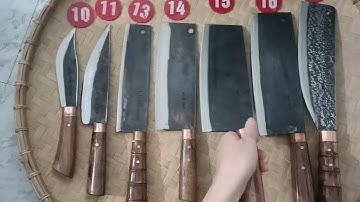 Ngày 17/1/2024 hl : 0916.818.398 dao bếp làm từ nhíp xe ô tô, rèn thủ công #daophucsen