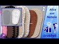 Подошвы для детской вязаной обуви. Часть 1. Изготовление шаблона.  Alice and Natalie - crochet