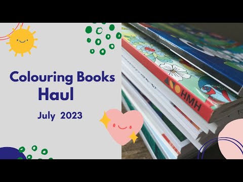 July 2023 Colouring Book Haul