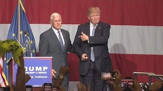 FULL VIDEO: Mike Pence introduces Donald Trump at rally in Westfield